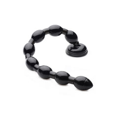19-Inch Beaded Anal Beads — Flexible Silicone, Waterproof, Phthalate-Free