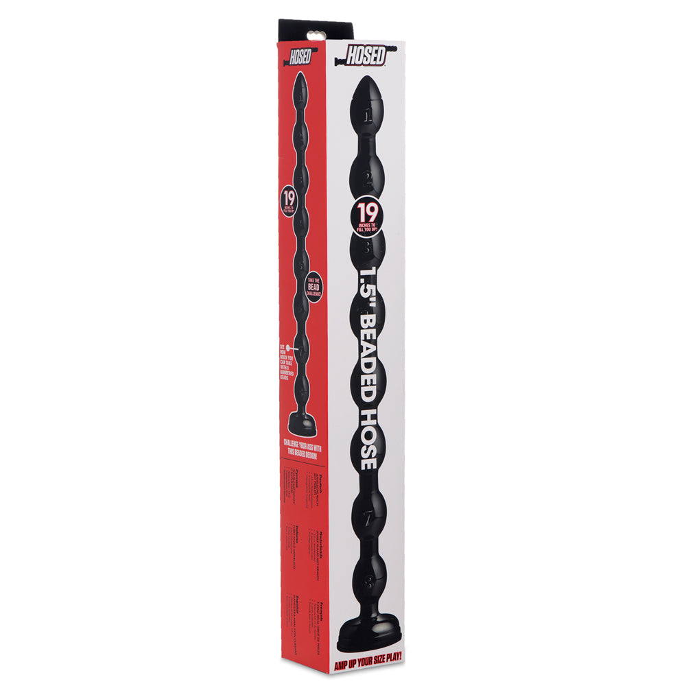 19-Inch Beaded Anal Beads — Flexible Silicone, Waterproof, Phthalate-Free