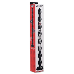 19-Inch Beaded Anal Beads — Flexible Silicone, Waterproof, Phthalate-Free