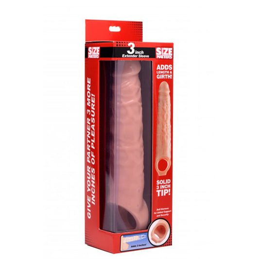 Size Matters 3-Inch Extender Sleeve - Penis Sleeve Accessory for Enhanced Fit