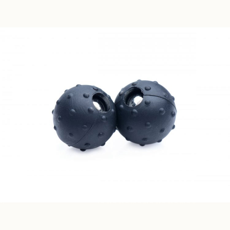 Master Series Dragon's Orbs Nubbed Silicone Magnetic Balls - Silicone Kegel Balls for Pelvic Floor Exercise