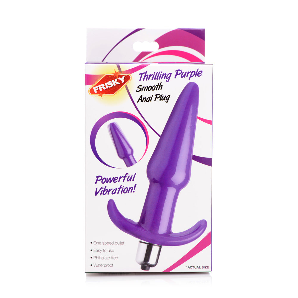 Frisky Purple Smooth Anal Plug – Comfortable Butt Plug for Anal Pleasure