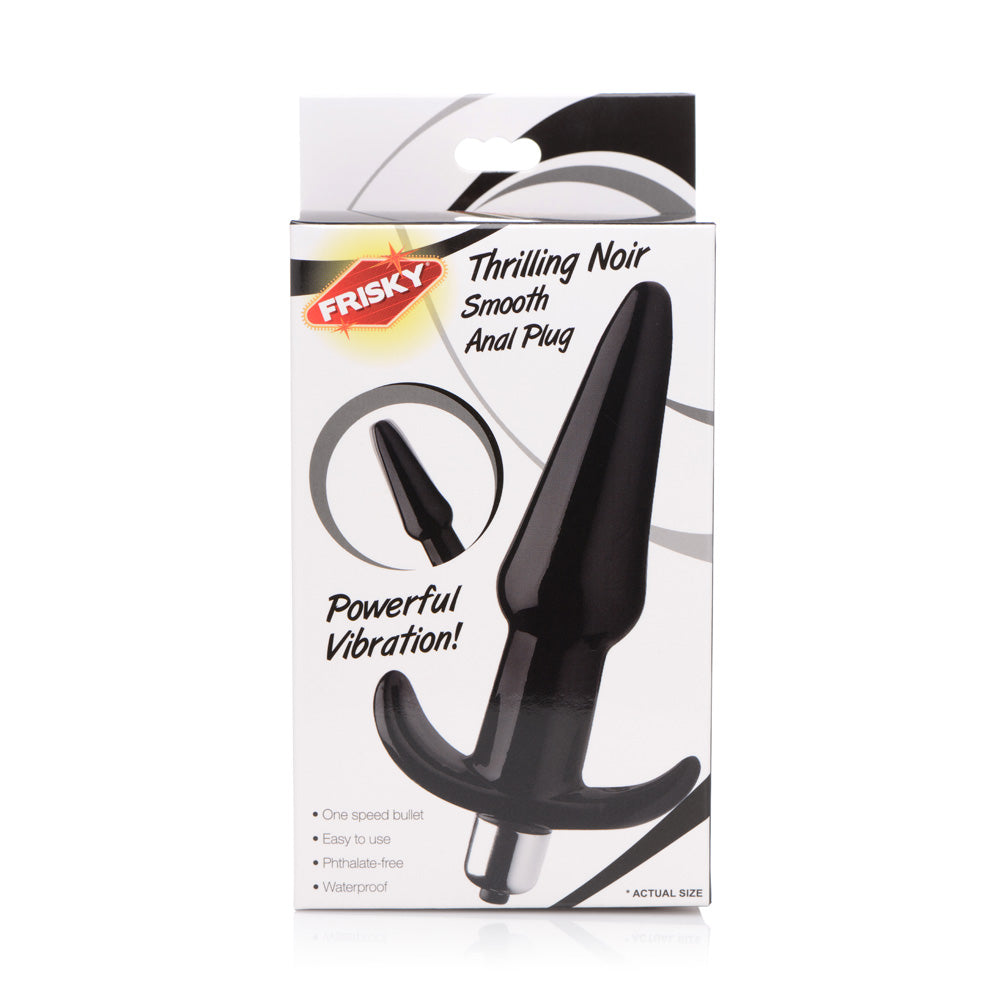 Anal Plug - Noir Smooth Silicone, Frisky Thrilling Pleasure Toy