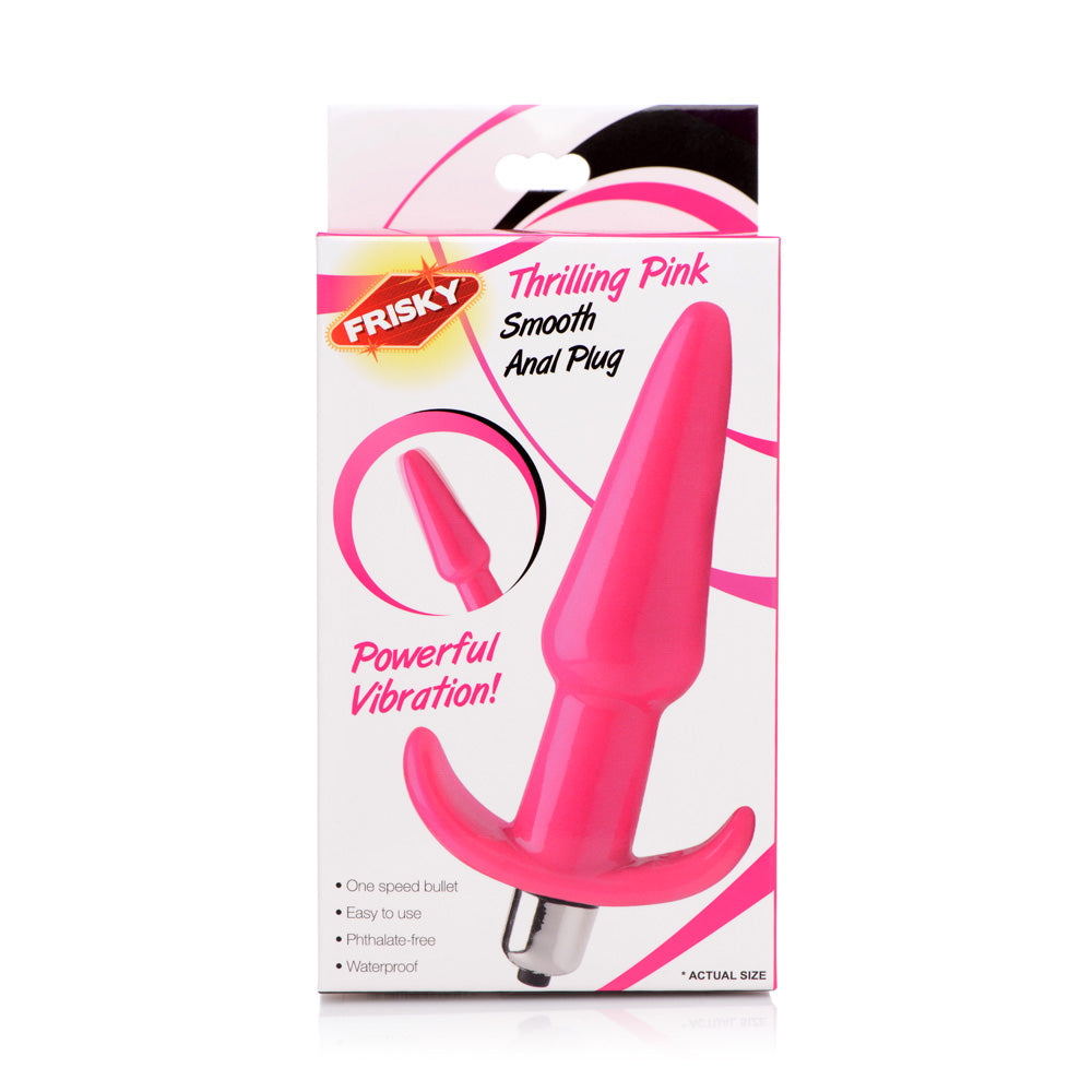 Pink Smooth Anal Plug – Frisky Thrilling Butt Plug for Adults