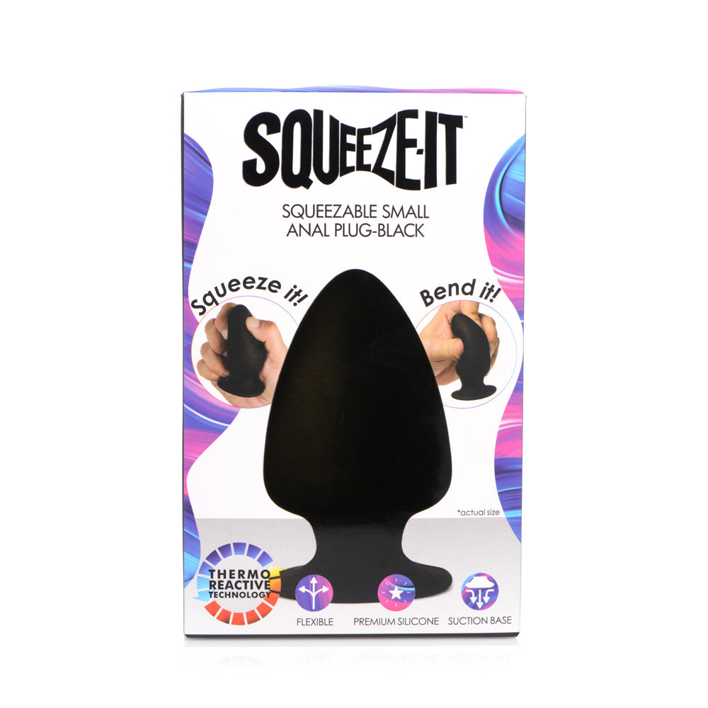 Squeeze-It Small Silicone Anal Plug – Squeezable, Body-Safe Anal Toy
