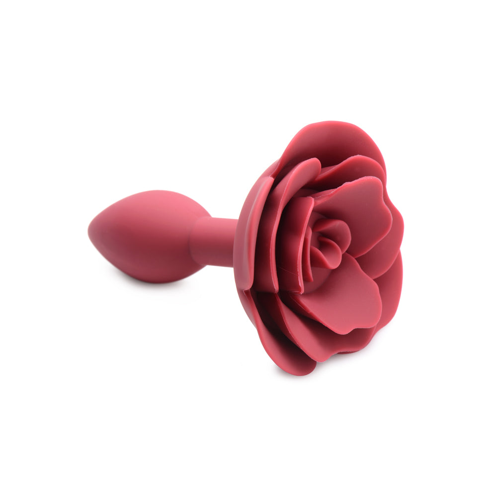 Master Series Booty Bloom Silicone Rose Anal Plug – Rose-Shaped Silicone Butt Plug for Anal Play