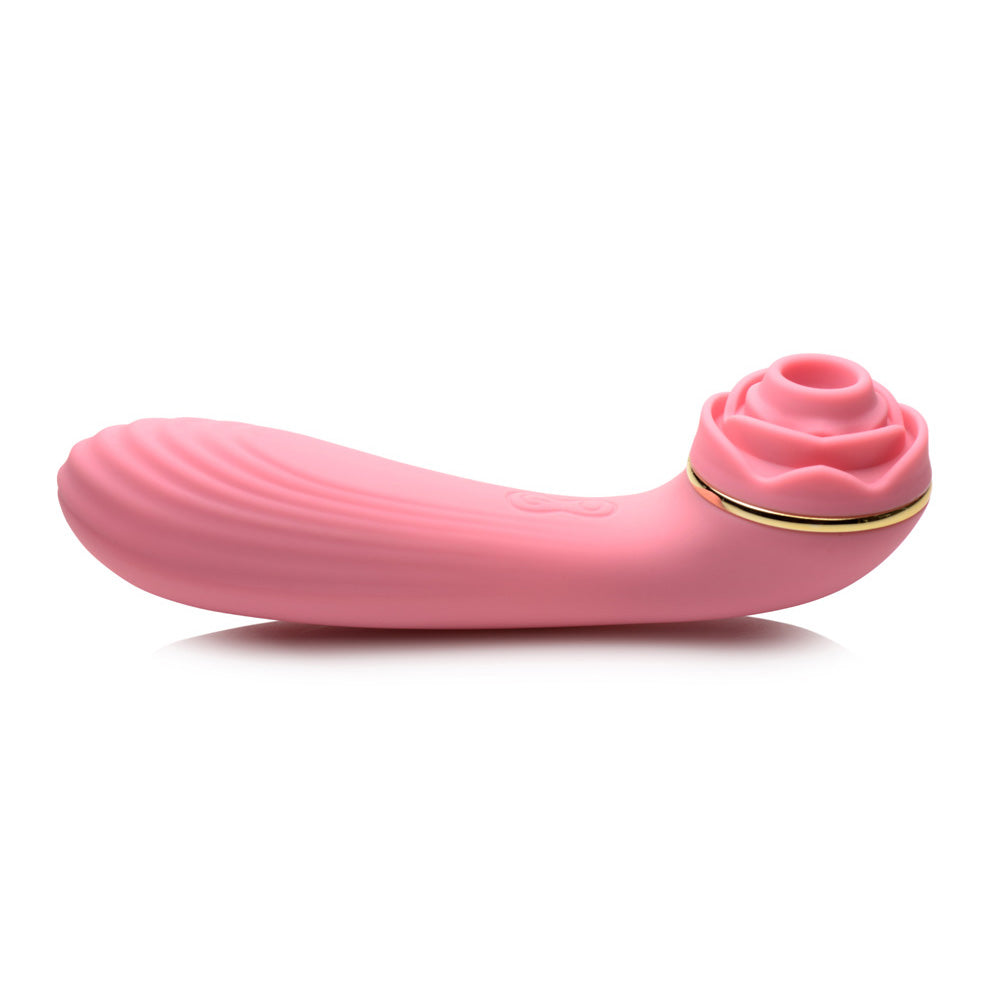 Bloomgasm Passion Petals 10X Silicone Suction Rose Vibrator – Pink