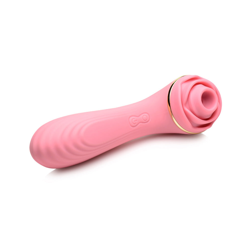 Bloomgasm Passion Petals 10X Silicone Suction Rose Vibrator – Pink