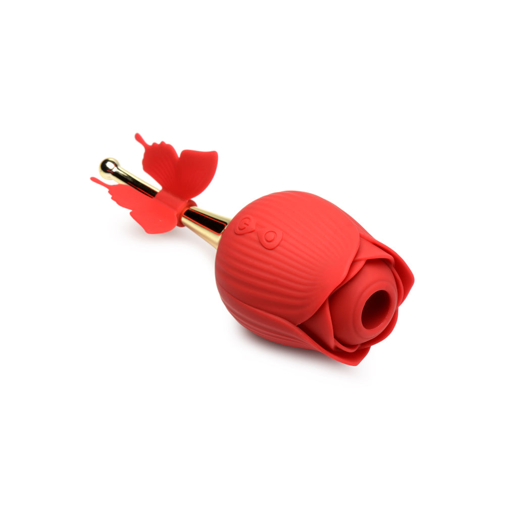 Bloomgasm Sucking Rose & Vibrating Butterfly Teaser – Dual-Action Clitoral Stimulator for Couples