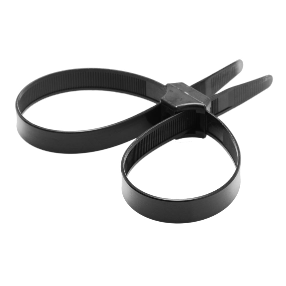 Master Series Misbehaved Black Zip Tie Police Cuffs 5 Pack