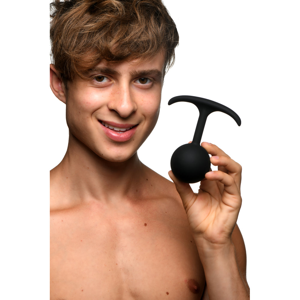 Heavy Hitters Comfort Plugs Premium Silicone Weighted 4.7-Inch Round Anal Plug