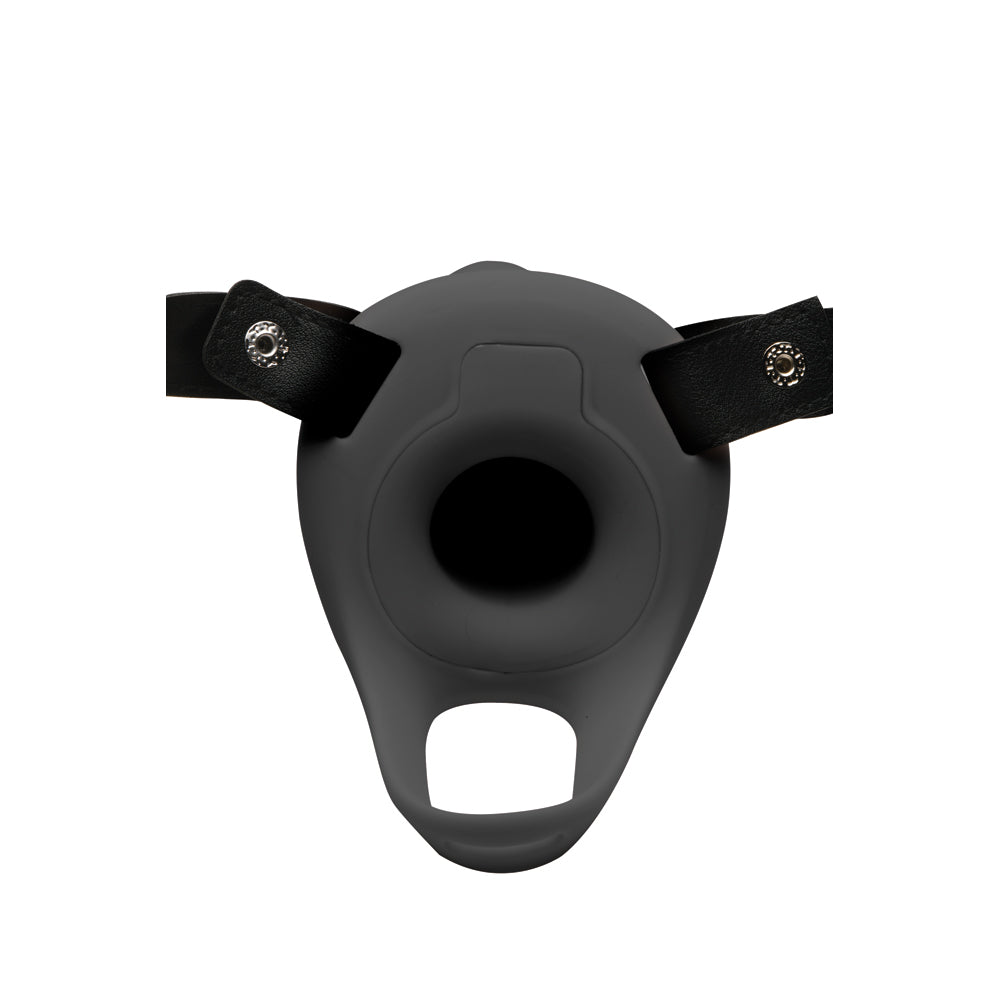 Size Matters 28X Realistic Vibrating Silicone Penis Sheath W/ 2" Tip & Remote Black