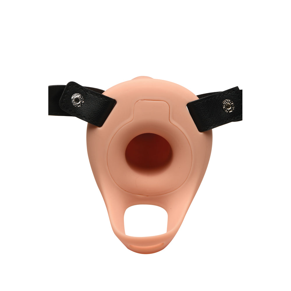 Size Matters 28X Realistic Vibrating Silicone Penis Sheath W/ 2" Tip & Remote Light
