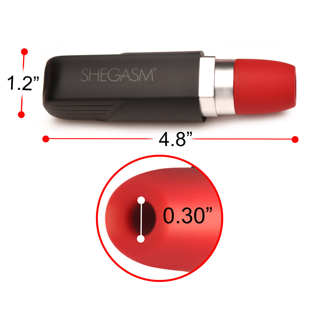 Shegasm Pocket Pucker 9X Silicone Lipstick-Shaped Clitoral Stimulator