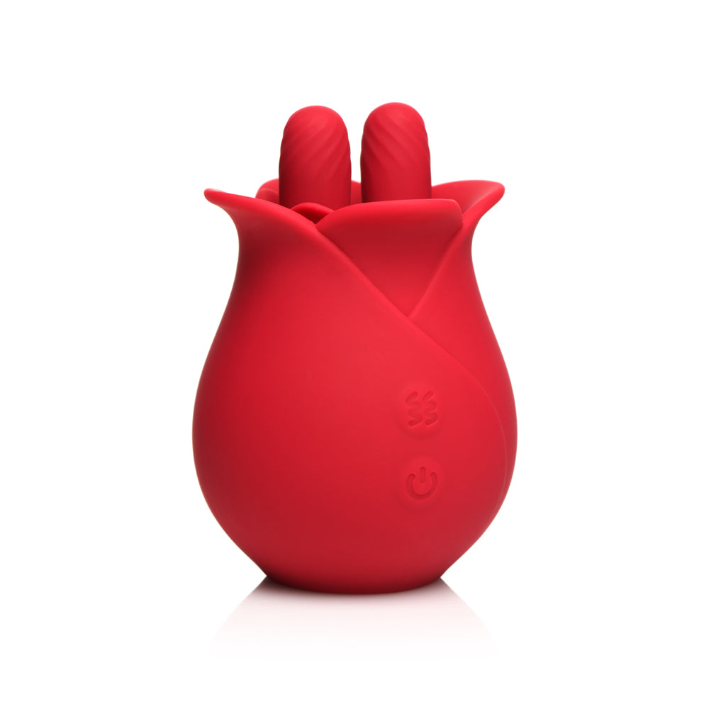 Bloomgasm Rose Fondle 10X Massaging Rose Silicone Clit Stimulators