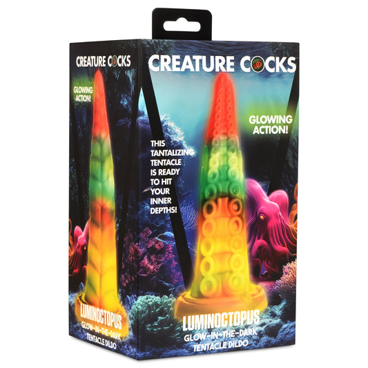Luminoctopus Glow-In-The-Dark Tentacle Dildo by Creature Cocks