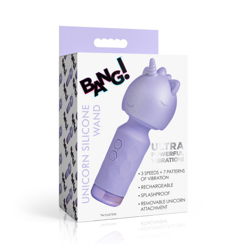 Bang! Unicorn Silicone Wand - Vibrant Wand Vibrator with Flexible Neck