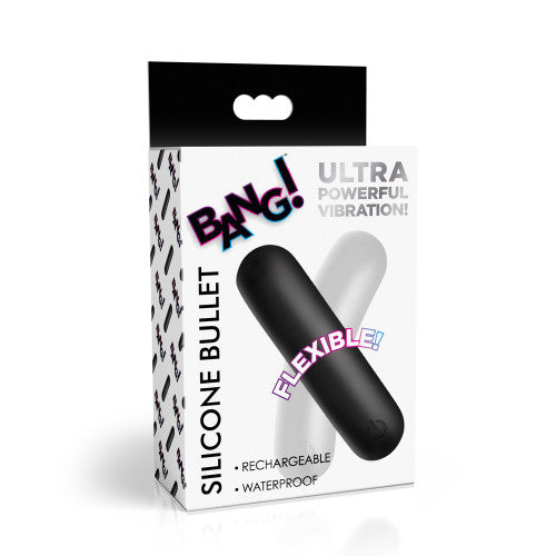 Bang! Flexible Silicone Bullet - Compact Vibrator with Flexible Shaft for Targeted Stimulation