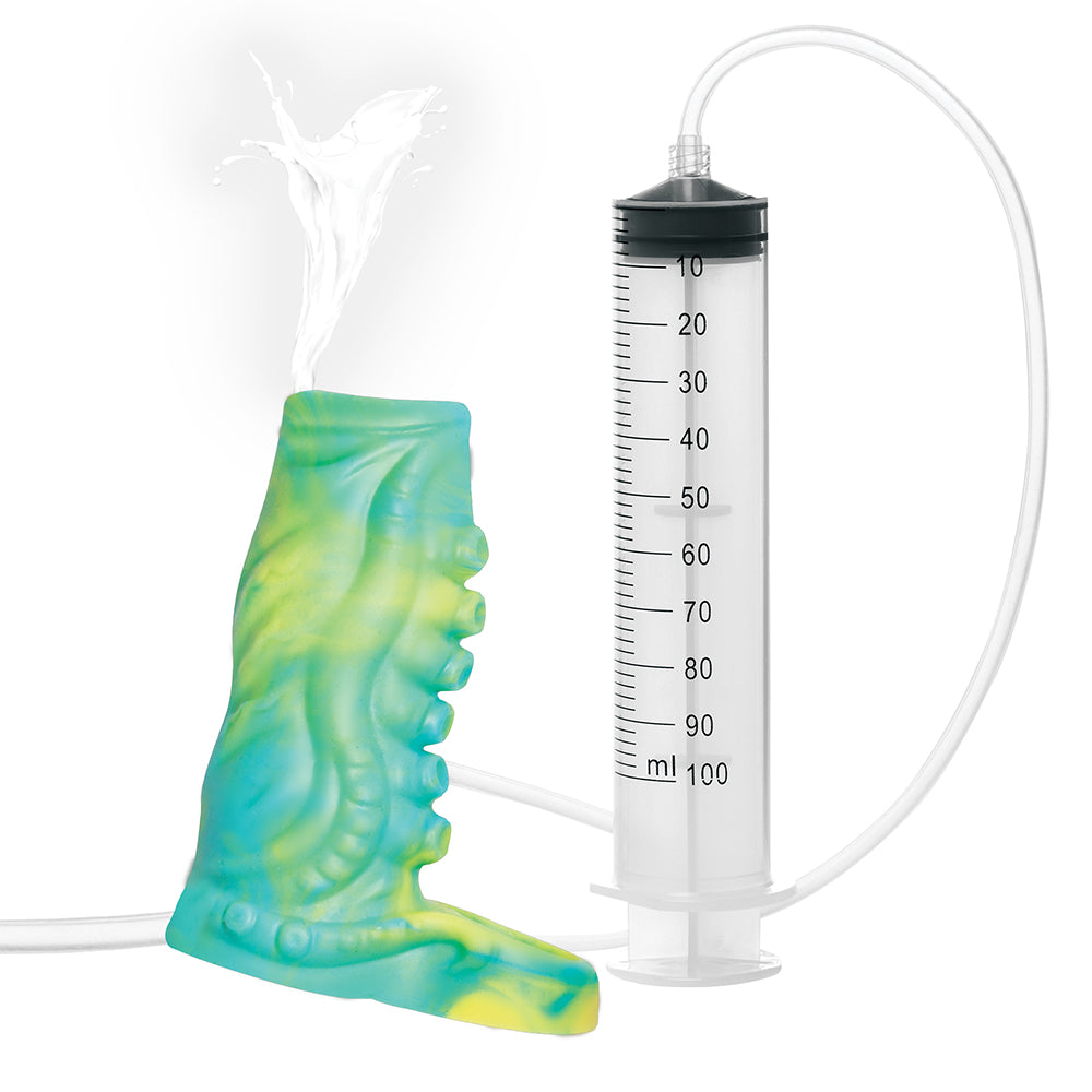 Creature Cocks Tentacle Squirting Silicone Penis Enhancer Green