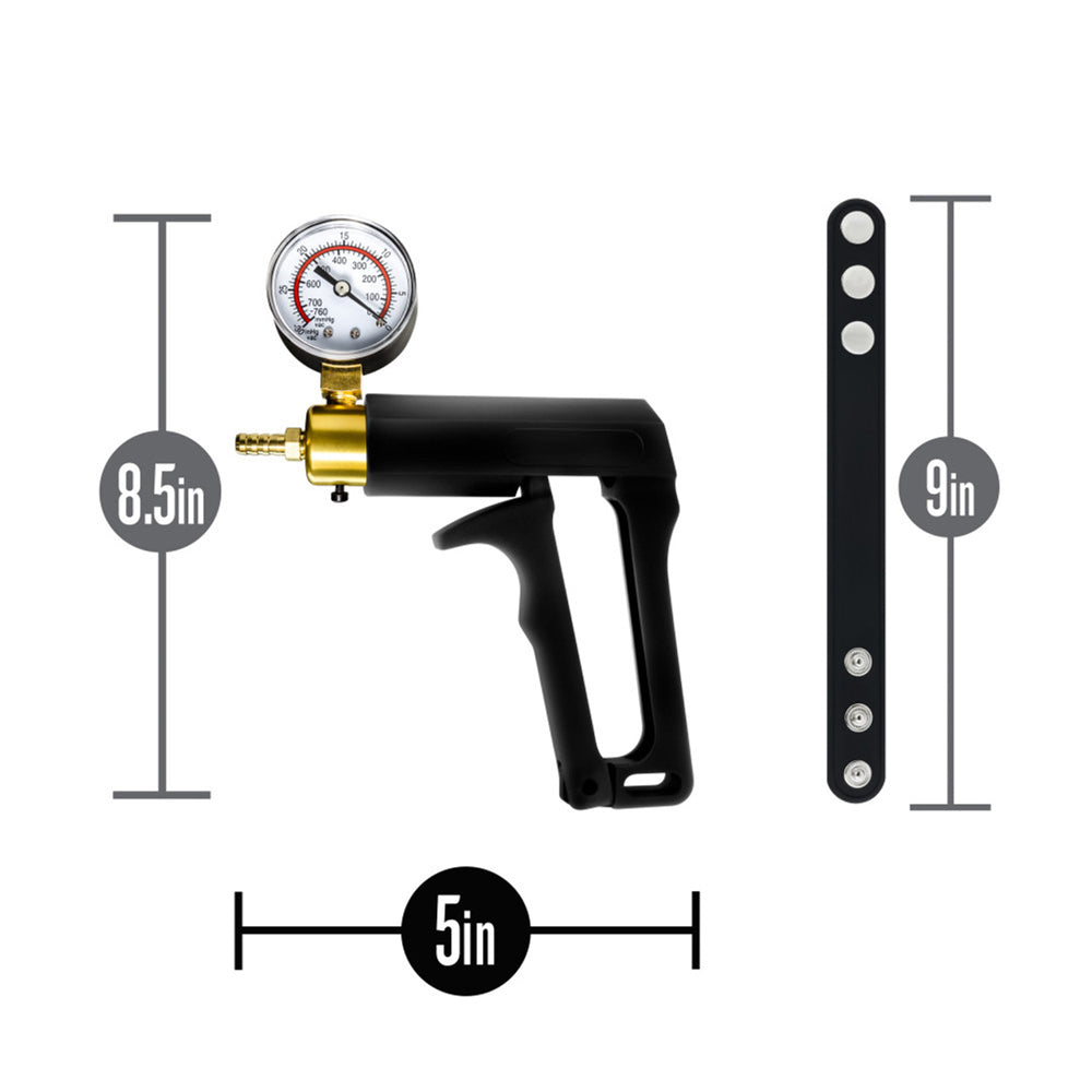 Performance Gauge Pump Trigger with Silicone Tubing and Silicone Cock Strap – Black