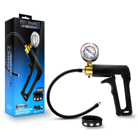 Performance Gauge Pump Trigger with Silicone Tubing and Silicone Cock Strap – Black