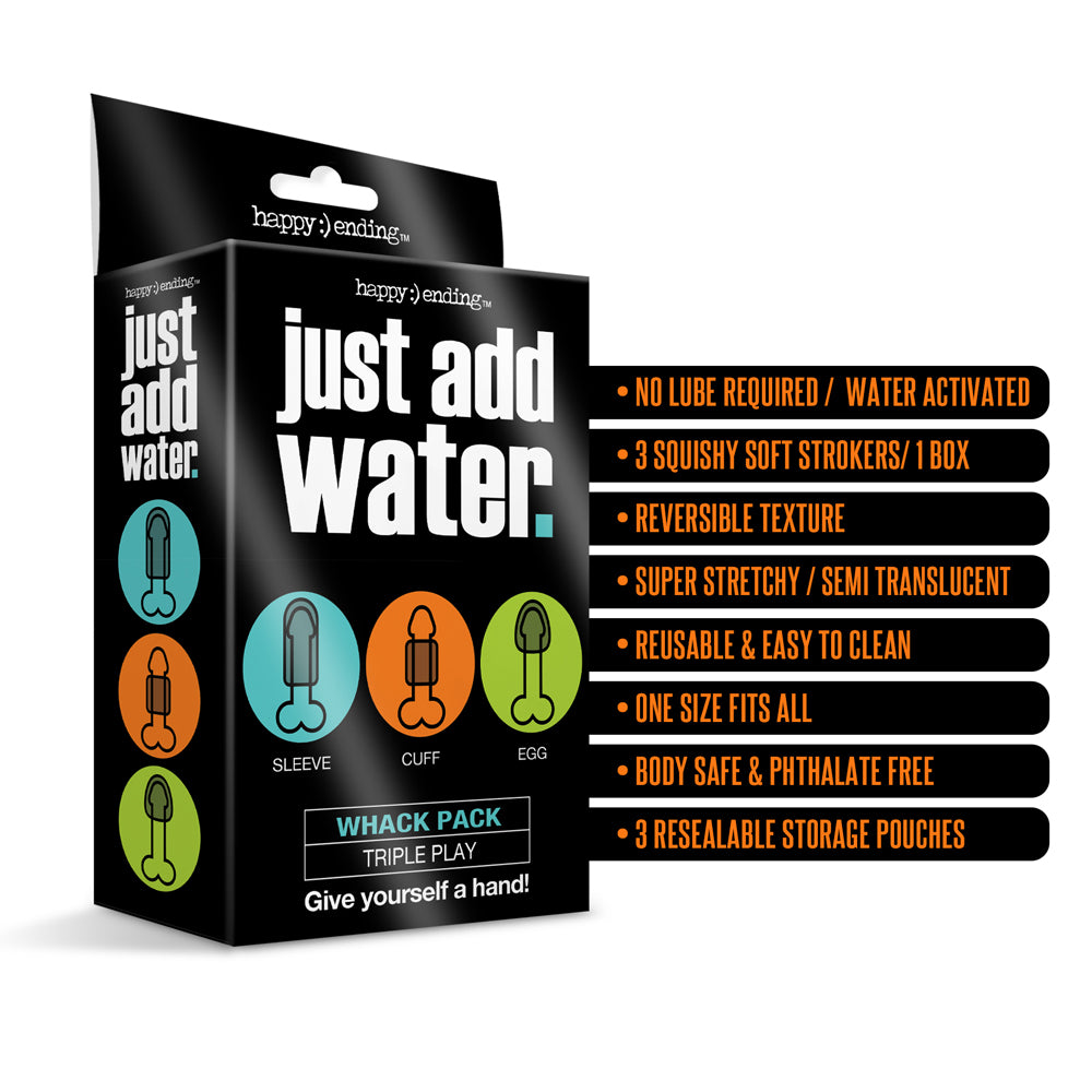 Just Add Water Whack Pack Triple Play – 3-Piece Set by Happy Ending