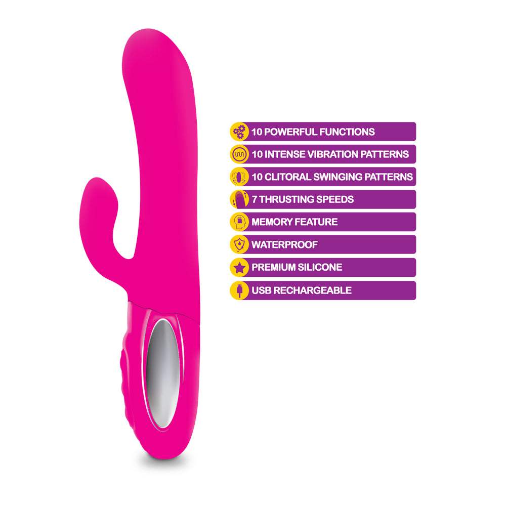 Viben Hypnotic Thrusting Rabbit Hot Pink