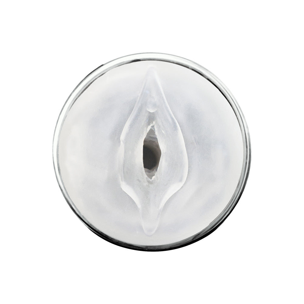 Black Outer, Clear Inner Masturbation Sleeve – Dual-Layer Male Sex Toy