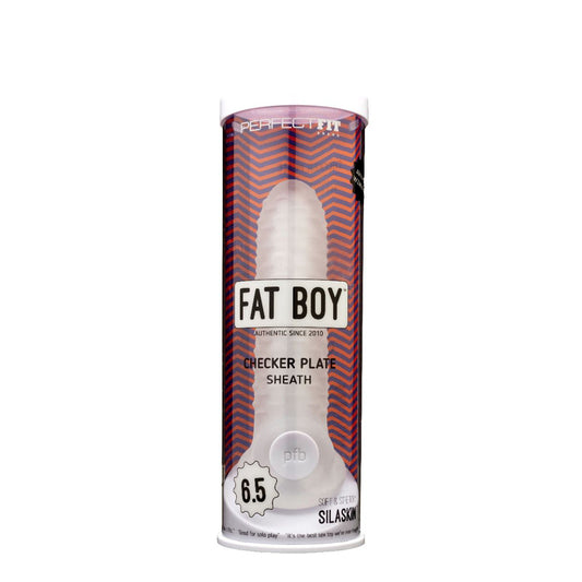 Fat Boy Checker Plate Sheath - 6.5-Inch Clear