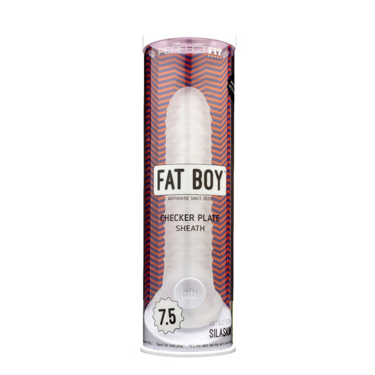 Fat Boy Checker Plate Sheath 7.5-Inch Clear