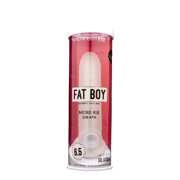 Fat Boy Micro Ribbed Sheath 6.5-Inch Clear