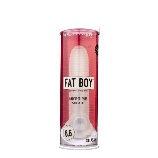 Fat Boy Micro Ribbed Sheath 6.5-Inch Clear