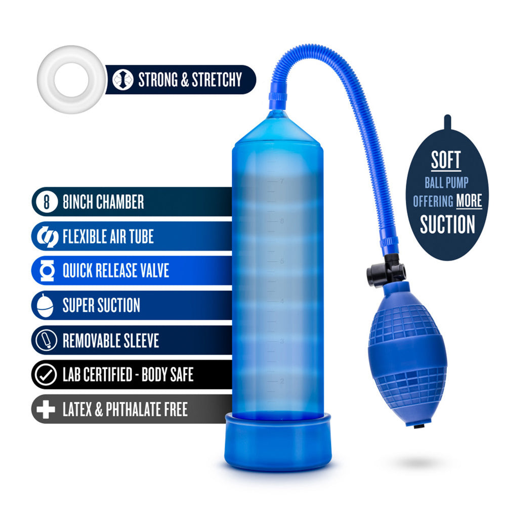 Performance VX101 Blue Male Enhancement Pump – Vacuum Penis Pump