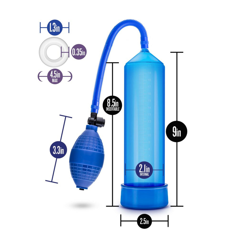 Performance VX101 Blue Male Enhancement Pump – Vacuum Penis Pump