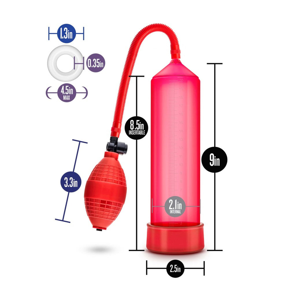 Performance Vx101 Red Male Enhancement Pump – Vacuum Penile Pump for Improved Erections