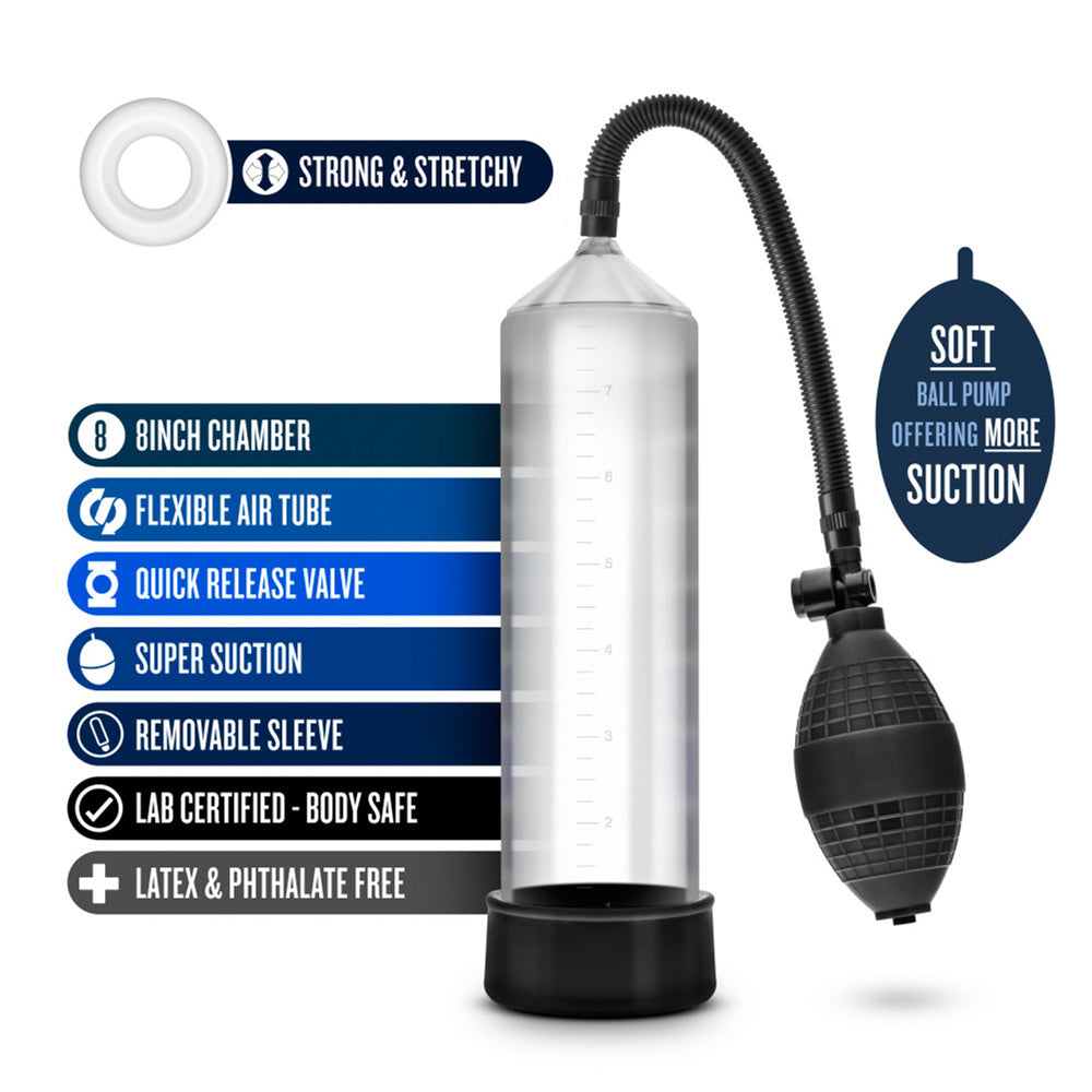 Performance VX101 Clear Cylinder Male Enhancement Pump – Vacuum Penis Pump for Erections