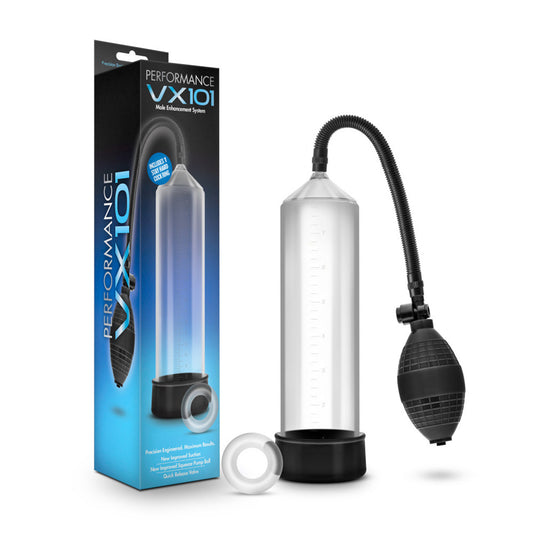 Performance VX101 Clear Cylinder Male Enhancement Pump – Vacuum Penis Pump for Erections
