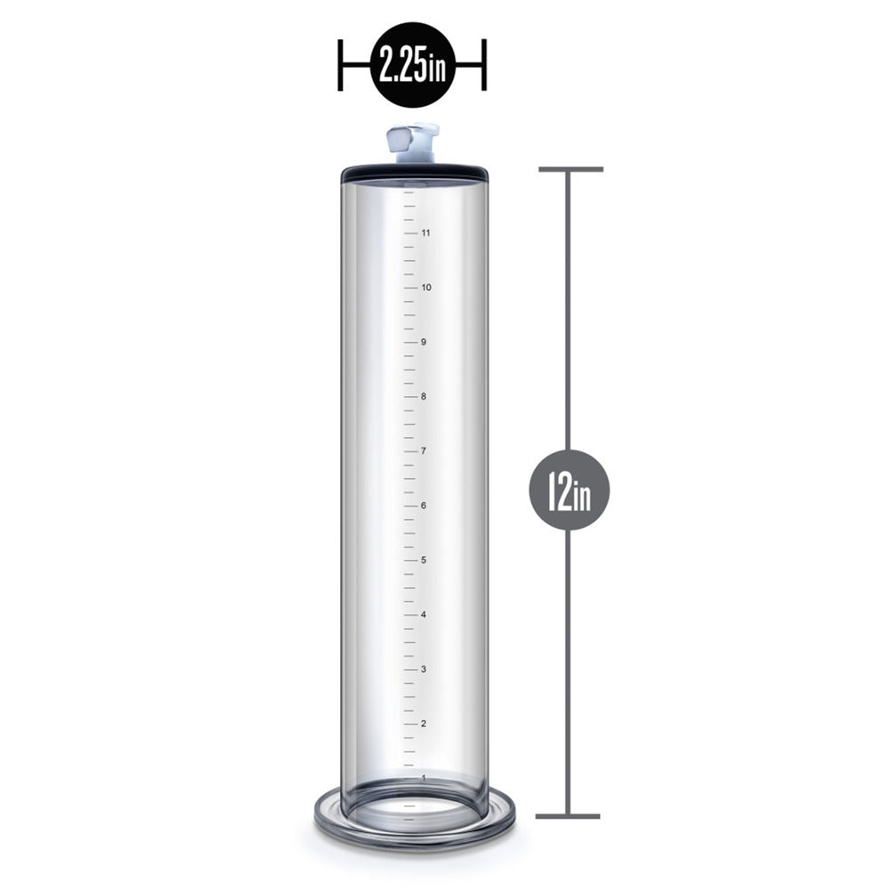 Performance 12 in x 2.5 in Penis Pump Cylinder - Clear
