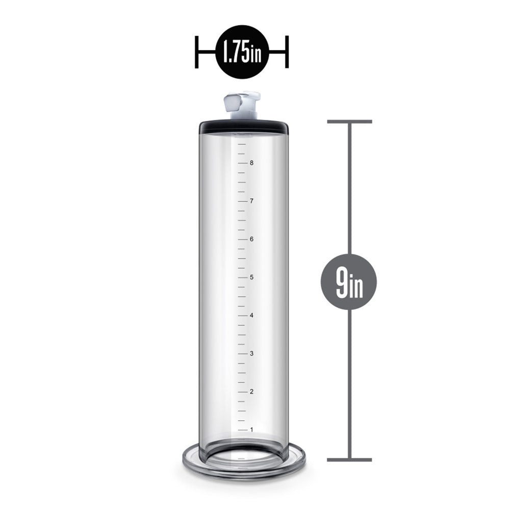 Penis Pump Cylinder 9 in x 1.75 in, Clear - Performance