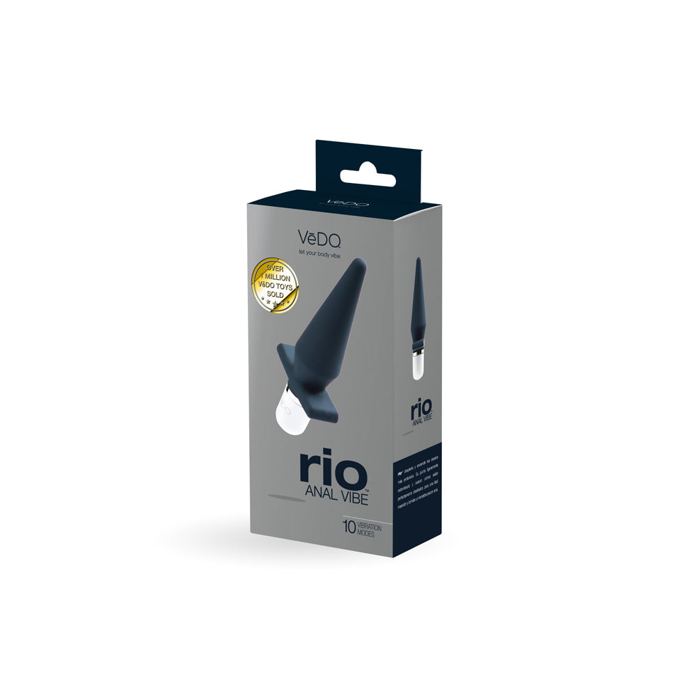 Rio Anal Vibe Black – Silicone Anal Vibrator for Pleasure