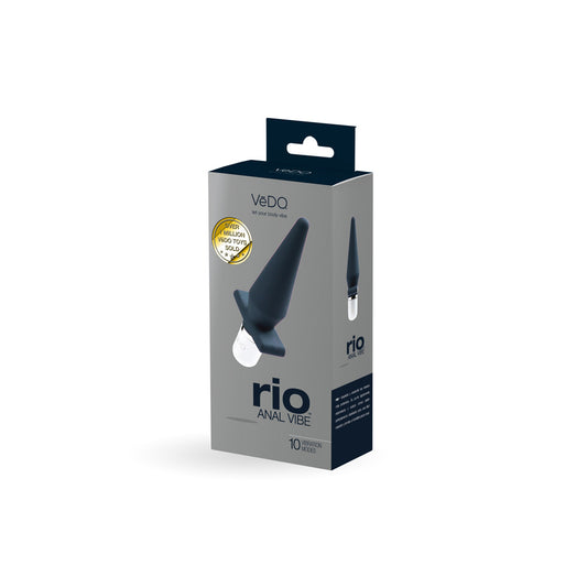 Rio Anal Vibe Black – Silicone Anal Vibrator for Pleasure