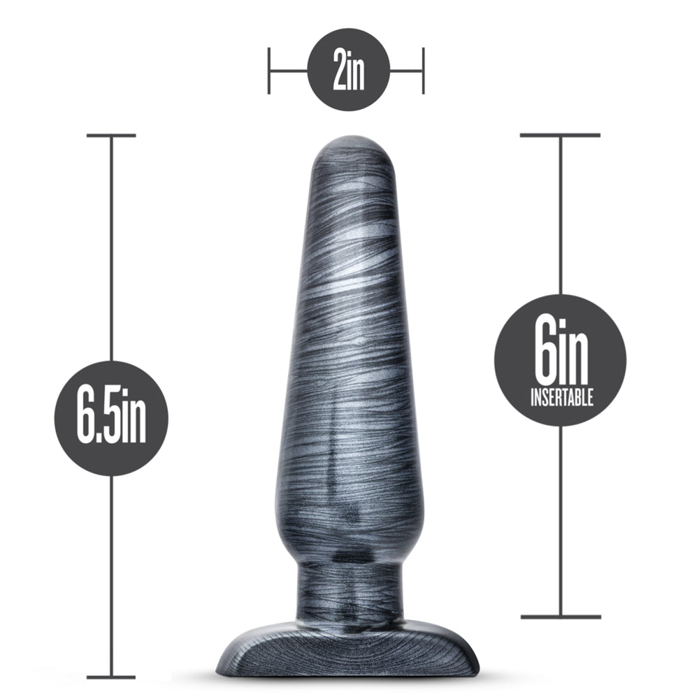 Jet Large Carbon Metallic Black Ear Plug - Gauge Jewelry
