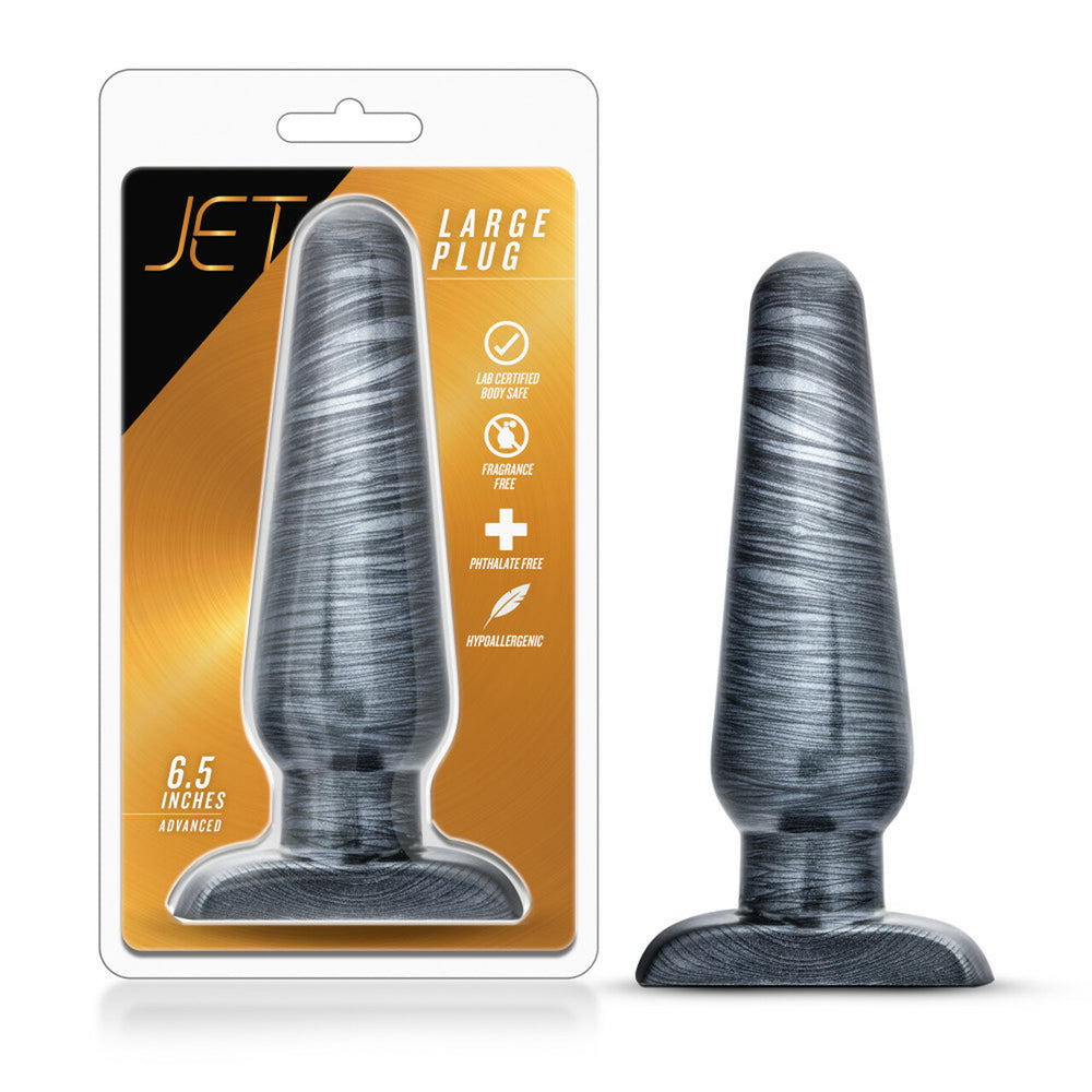 Jet Large Carbon Metallic Black Ear Plug - Gauge Jewelry