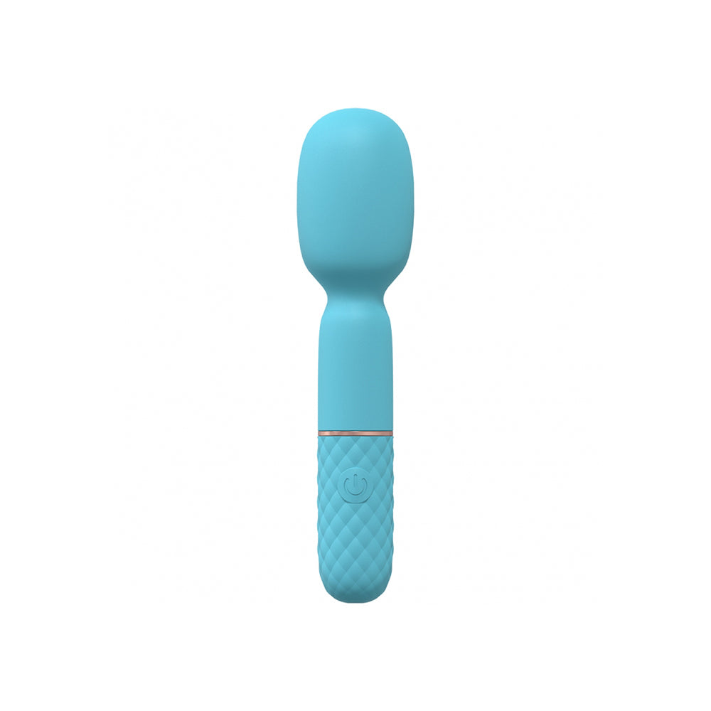 Bella 10 Speed Vibrating Mini-Wand Silicon Rechargeable Waterproof Blue