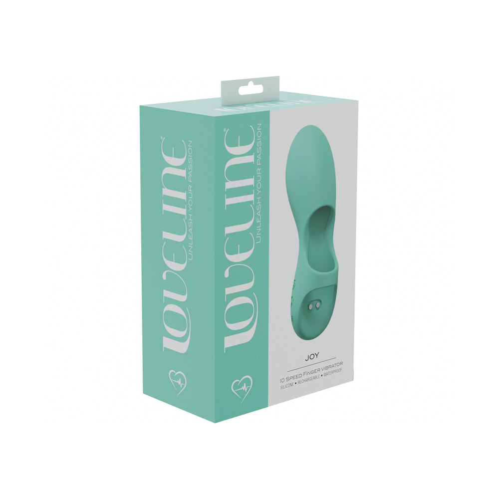 Joy 10 Speed Finger Vibe Silicone Rechargeable Waterproof Green
