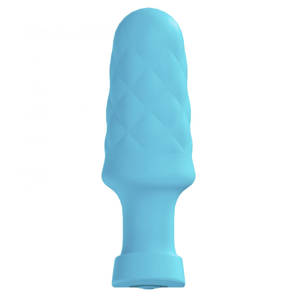 Loveline Velvet Remote Vibrating Plug Blue