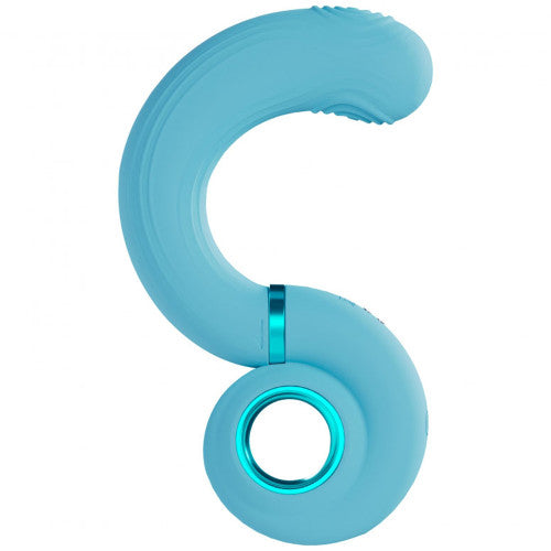 Loveline Tic-Tac Tapping Swirl – Blue Vibrator with Rhythmic Tapping for Targeted Pleasure