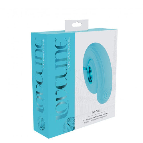 Loveline Tic-Tac Tapping Swirl – Blue Vibrator with Rhythmic Tapping for Targeted Pleasure