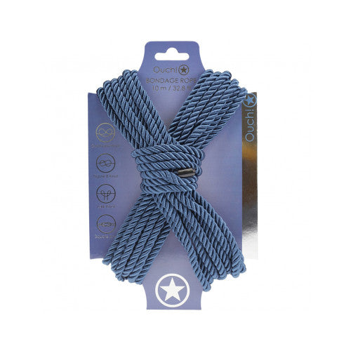 Ouch! Bondage Rope 10 Meter Nylon – Black Sensual Restraint for Play
