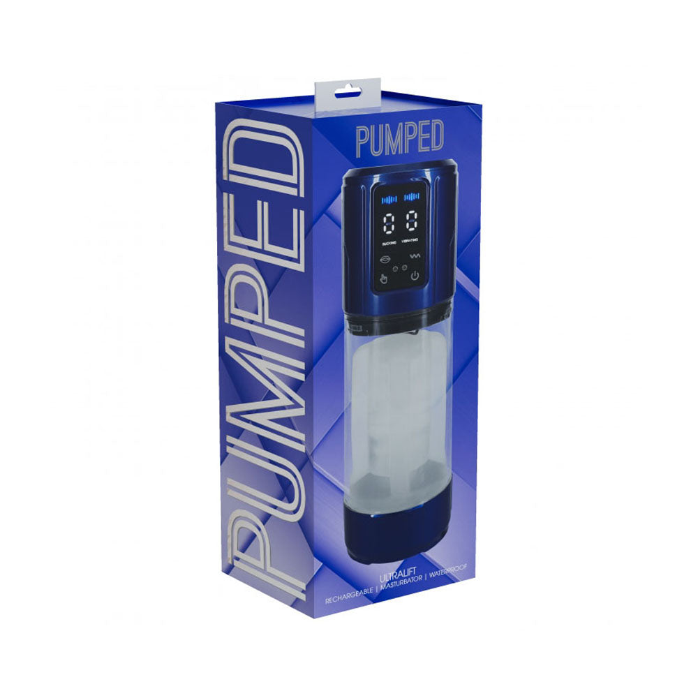 Pumped Ultralift Male Masturbator - Metallic Blue Sex Toy